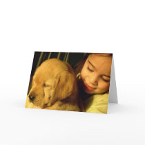 Golden Retriever Puppy Dog Photograph cards