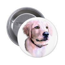 Golden Retriever Puppy buttons