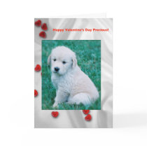 Golden Retriever Puppy Valentine's Day Card by TrevorTrent Golden Retriever Puppy Valentine's Day Card