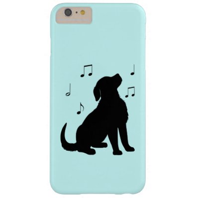 Golden Retriever Puppy with Music Notes Barely There iPhone 6 Plus Case