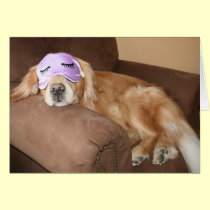 Golden Retriever Retirement Greeting Card cards