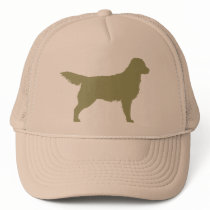 Golden Retriever (sage green) hats