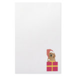 Golden Retriever Santa Hat Stationery