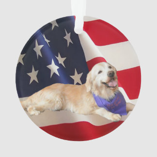 golden retriever flag flag ornaments keepsake ornaments zazzle golden retriever flag flag ornaments keepsake ornaments zazzle