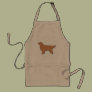 "Golden Retriever Silhouette in Brown"