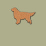 Golden Retriever Silhouette in Brown