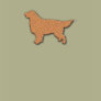 Golden Retriever Silhouette in Brown