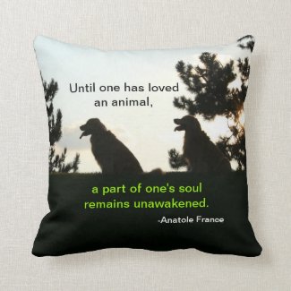 Golden Retriever Spiritual Pet Quote Pillows