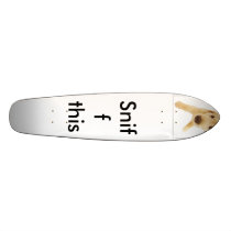 Golden-Retriever-sticker-hr, Sniff this skateboards