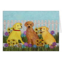 Golden Retriever Sunshine Card