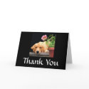 Golden Retriever Thank You Card Flower by normagolden Golden Retriever Thank You Card Flower