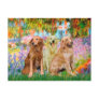Golden Retriever Trio - Garden Postcards