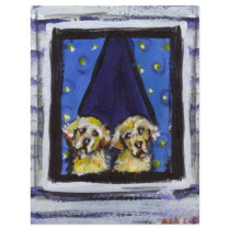 Golden Retriever window letterhead