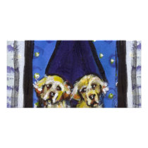 Golden Retriever window photo cards