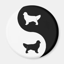 Golden Retriever Yin Yang Magnets