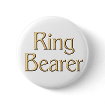 Golden Ring Bearer button by tshirtfun Golden Ring Bearer button