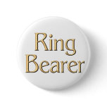 Golden Ring Bearer button