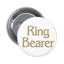 Golden Ring Bearer button