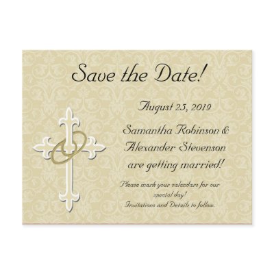 Contemporary Christian Wedding Ceremony Songs on Lovely Religious Contemporary Christian Wedding Invitations With Cross