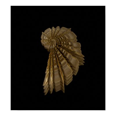 golden romance seashell poster Zazzle_print