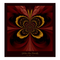 Golden Rose Butterfly posters by Susan Golden Rose Butterfly posters