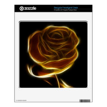 Golden Rose Designed with Vector Software FreeAgent Desk Decal