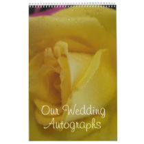Golden Rose Wedding Calendar