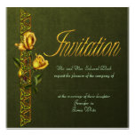 Golden Roses Wedding Suite Custom Announcements