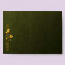Golden Roses Wedding Suite envelopes