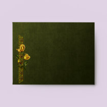 Golden Roses Wedding Suite envelopes