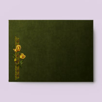 Golden Roses Wedding Suite envelopes