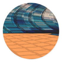 Golden Route - Amazing Inspirational Pattern Round Sticker