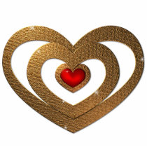 Golden Ruby Heart Pendant photo sculptures by Love_em_Hearts Golden Ruby Heart Pendant photo sculptures