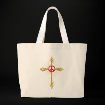 Golden Ruby Peace Cross Bag