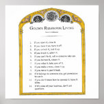Golden Rules for Living posters