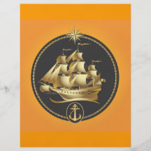 Golden-Sailboat.ai Flyer Design