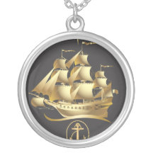 Golden-Sailboat.ai Pendants