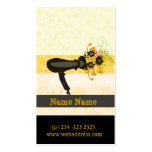 Golden Salon  Classy Hair Dryer Business Business Card