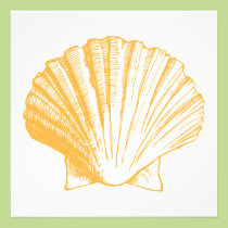 Golden Sand Sea Shell Luau Reception Invitation invitations