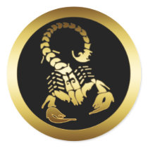 GOLDEN SCORPION stickers by dgpaulart GOLDEN SCORPION stickers