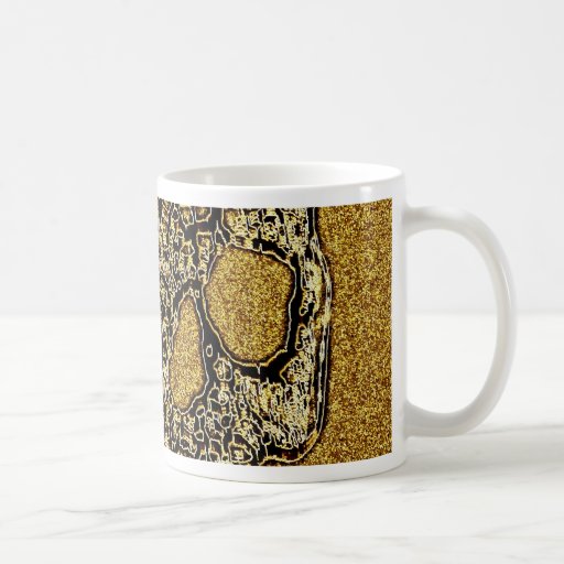 Golden Scull Coffee Mugs