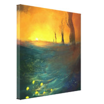 golden sea canvas print