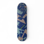Golden Section Blue Skate Board Deck