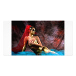 golden sensuality customized photo card