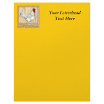 Golden Sex-link Rooster Personalized Letterhead