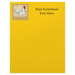 Golden Sex-link Rooster Personalized Letterhead
