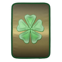 Golden Shamrock  Rickshaw MacBook Sleeve