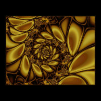 Golden Shells Print