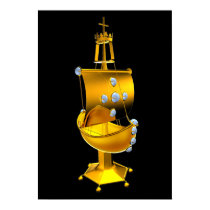golden ship posters by M_Cavet golden ship posters