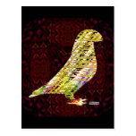 Golden Show Racer Pigeon Postcard
